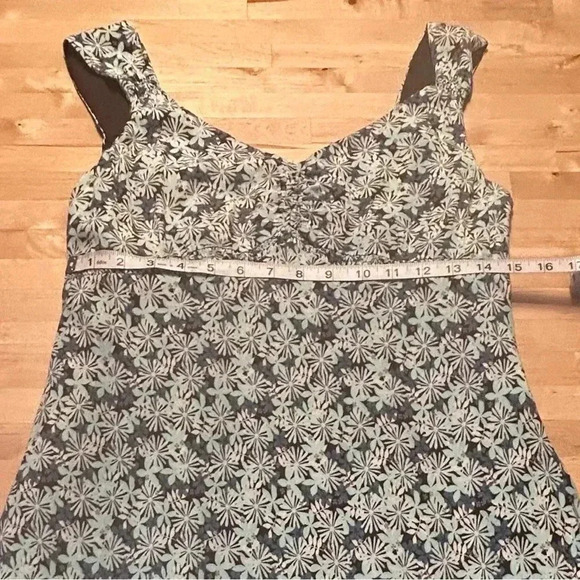 Ann Taylor Loft Blue Flowered Dress - Picture 3 of 10